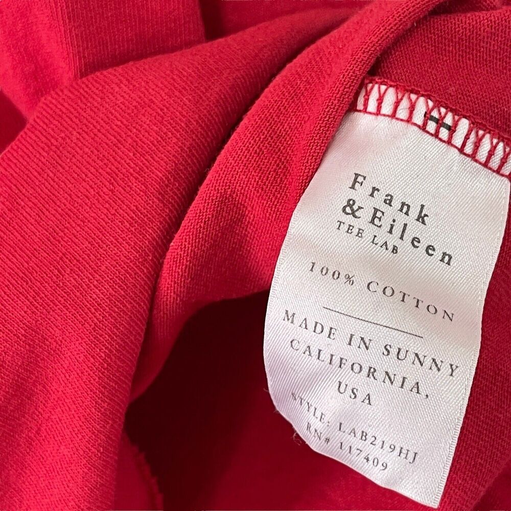 Frank & Eileen Red Short Sleeve Crewneck Tee - Picture 5 of 16